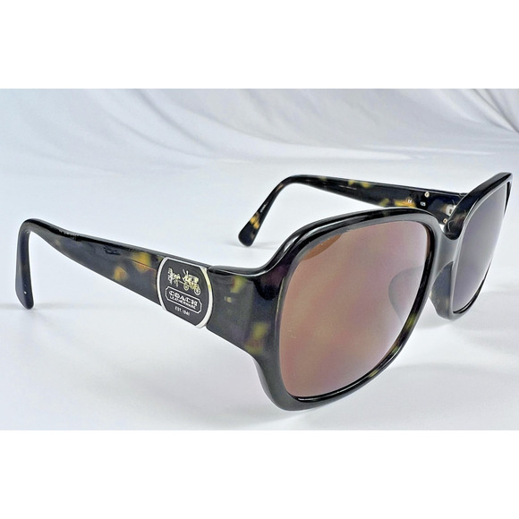 Coach Sunglasses S2048 Womens Tortoise Rectangular Oversized FRAMES ONLY - Picture 1 of 12